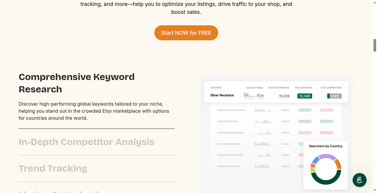 eRank — keyword research (volume / competition)